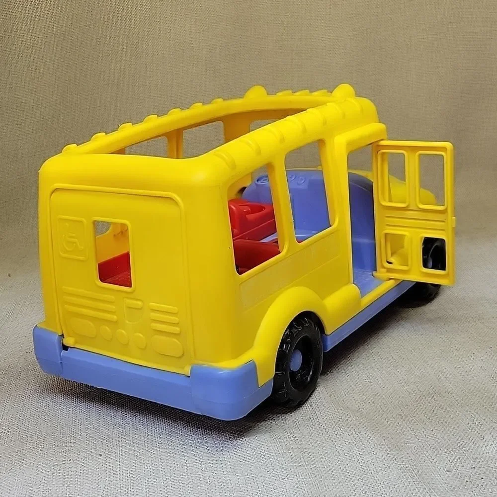 Fisher-Price Nifty Station Wagon , Little People Airplane, School Bus, 11 Figure
